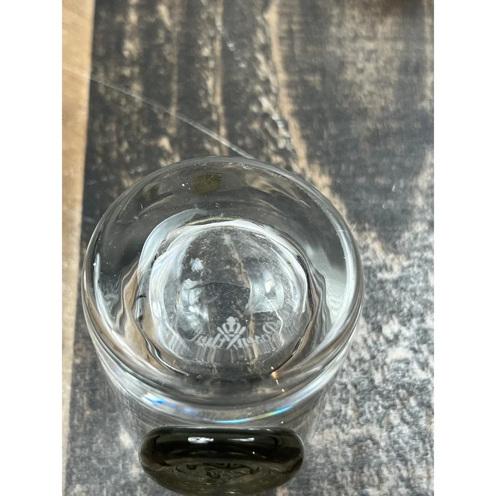 Royal Brierley Vintage Shot Glasses Set of 6 Germany Clear with Smoke Seal Crest